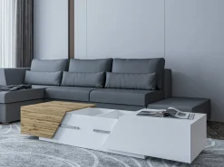 Sofabord Comfivo Daldune (Hvid + Wotan eg)