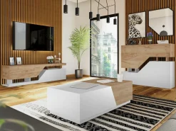 Sofabord Comfivo Daldune (Hvid + Wotan eg)