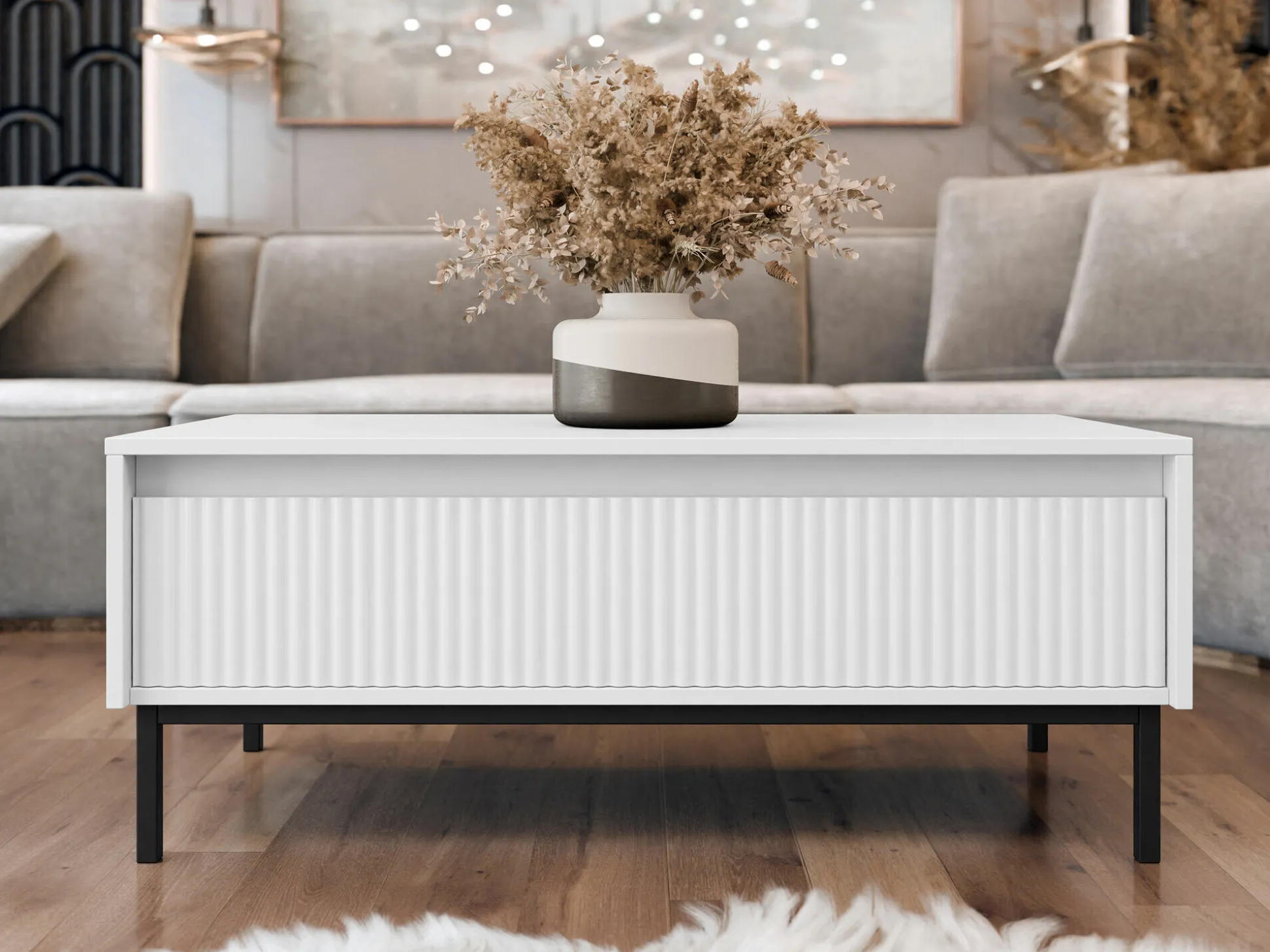 Sofabord Comfivo Delruva (Hvid)