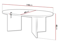 Sofabord Comfivo Fungus (Egetræ)