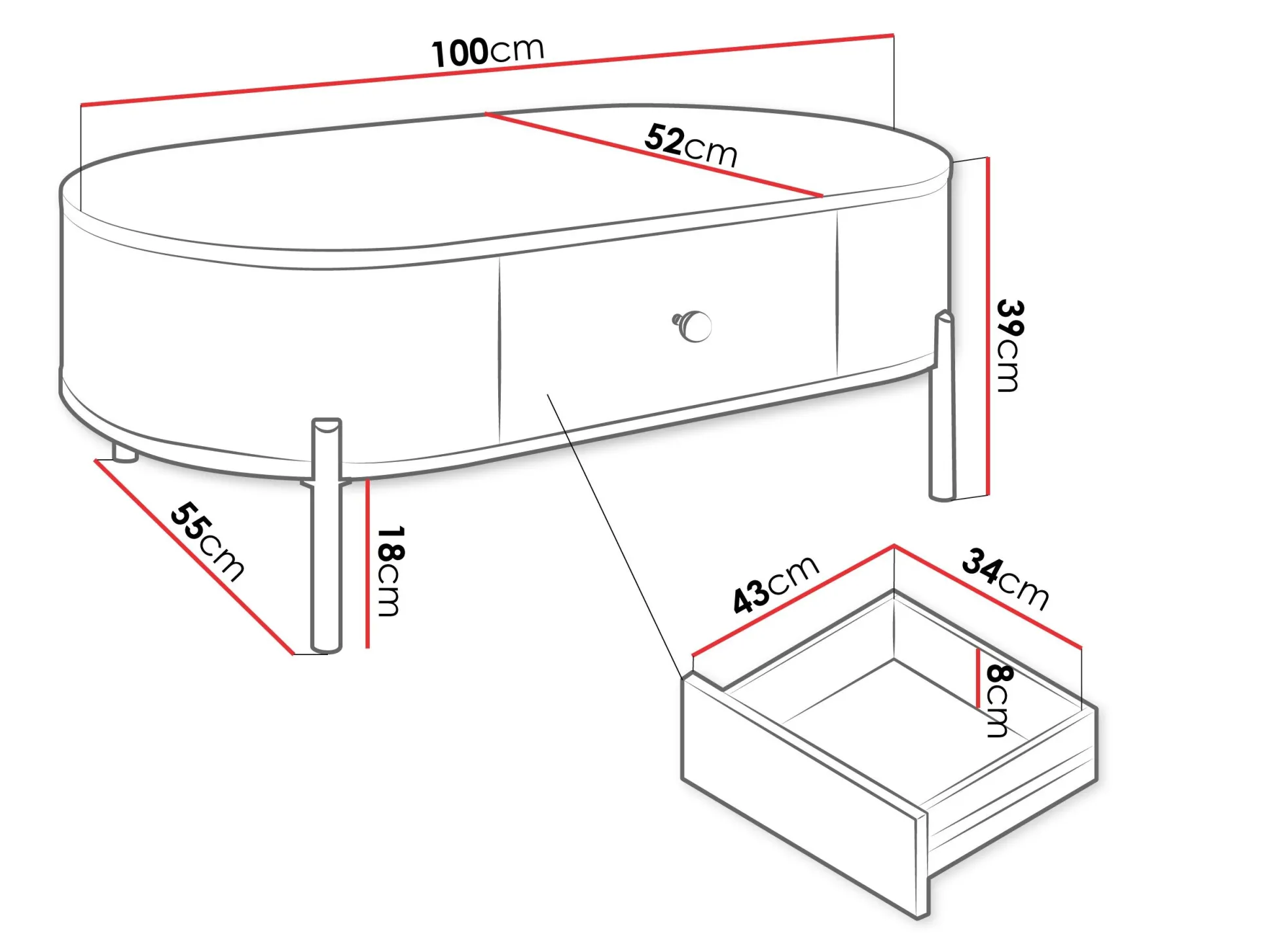 Sofabord Comfivo Mirsoni