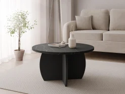 Sofabord Comfivo Pagas (Sort marmor + Sort)