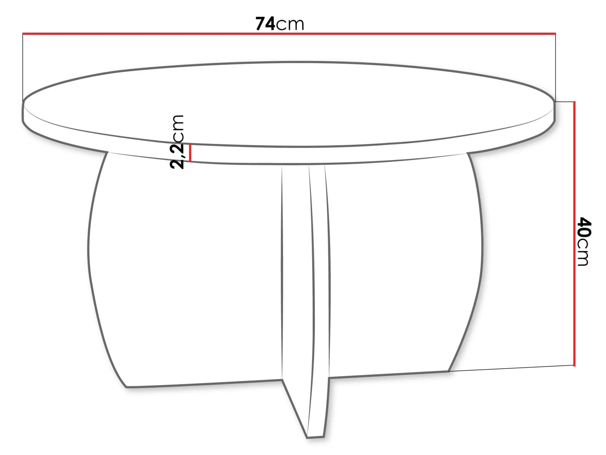 Sofabord Comfivo Pagas (Sort marmor + Sort)