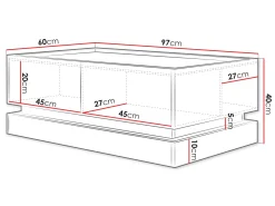 Sofabord Comfivo Tilia (Lysebrun + Egetræ)