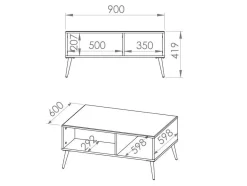 Sofabord Elbrevi 107