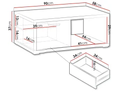 Sofabord Elisale 109