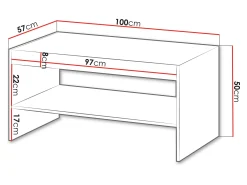 Sofabord Evavese 107 (Beige)