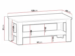 Sofabord Ferdore 149
