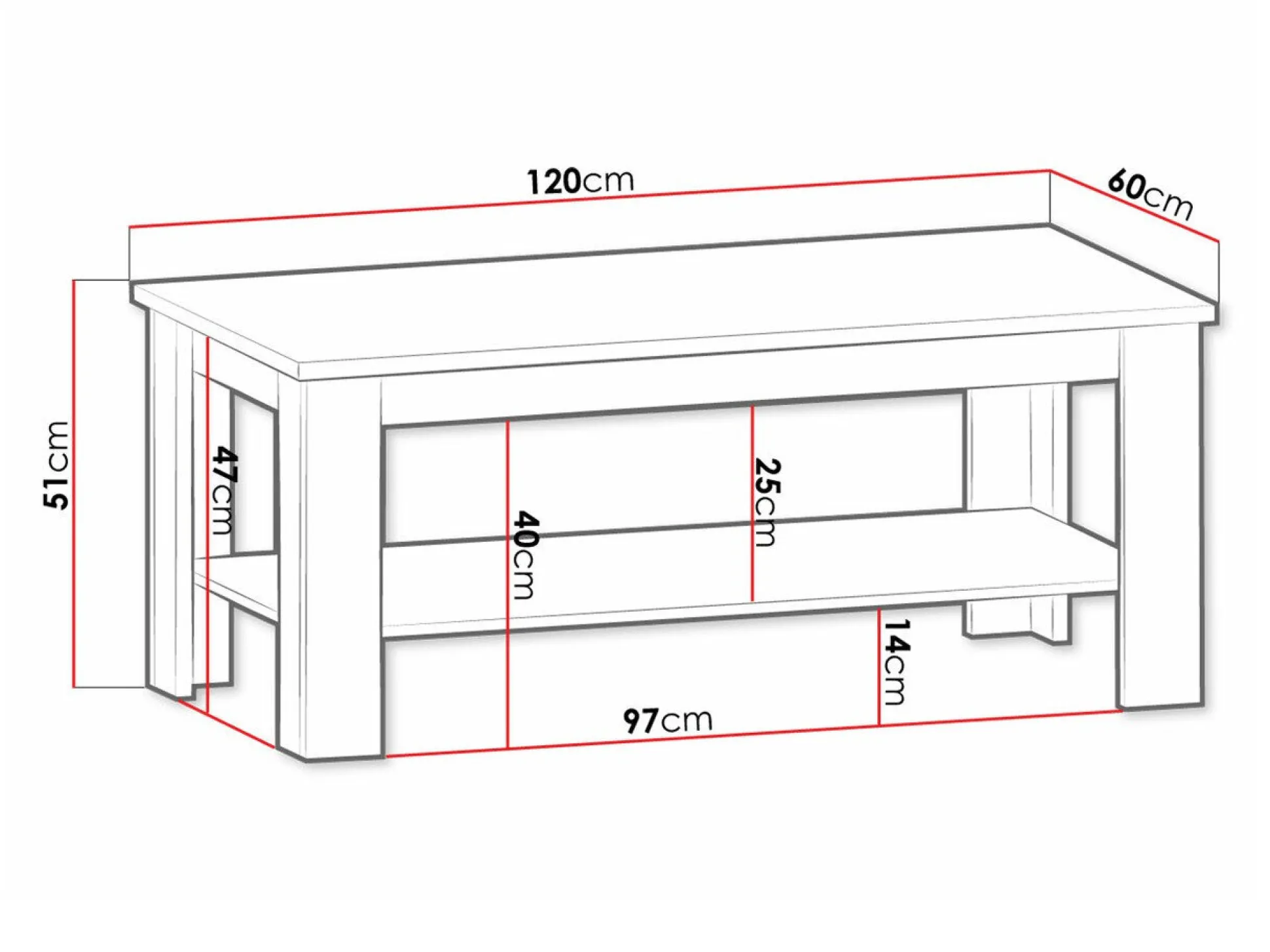Sofabord Ferdore 149