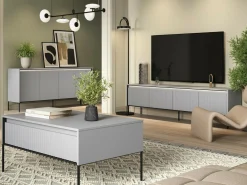 Sofabord Fernolu 110 (Grå + Sort)