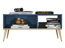 Sofabord Flonovu 106 (Mørkeblå + Gylden)