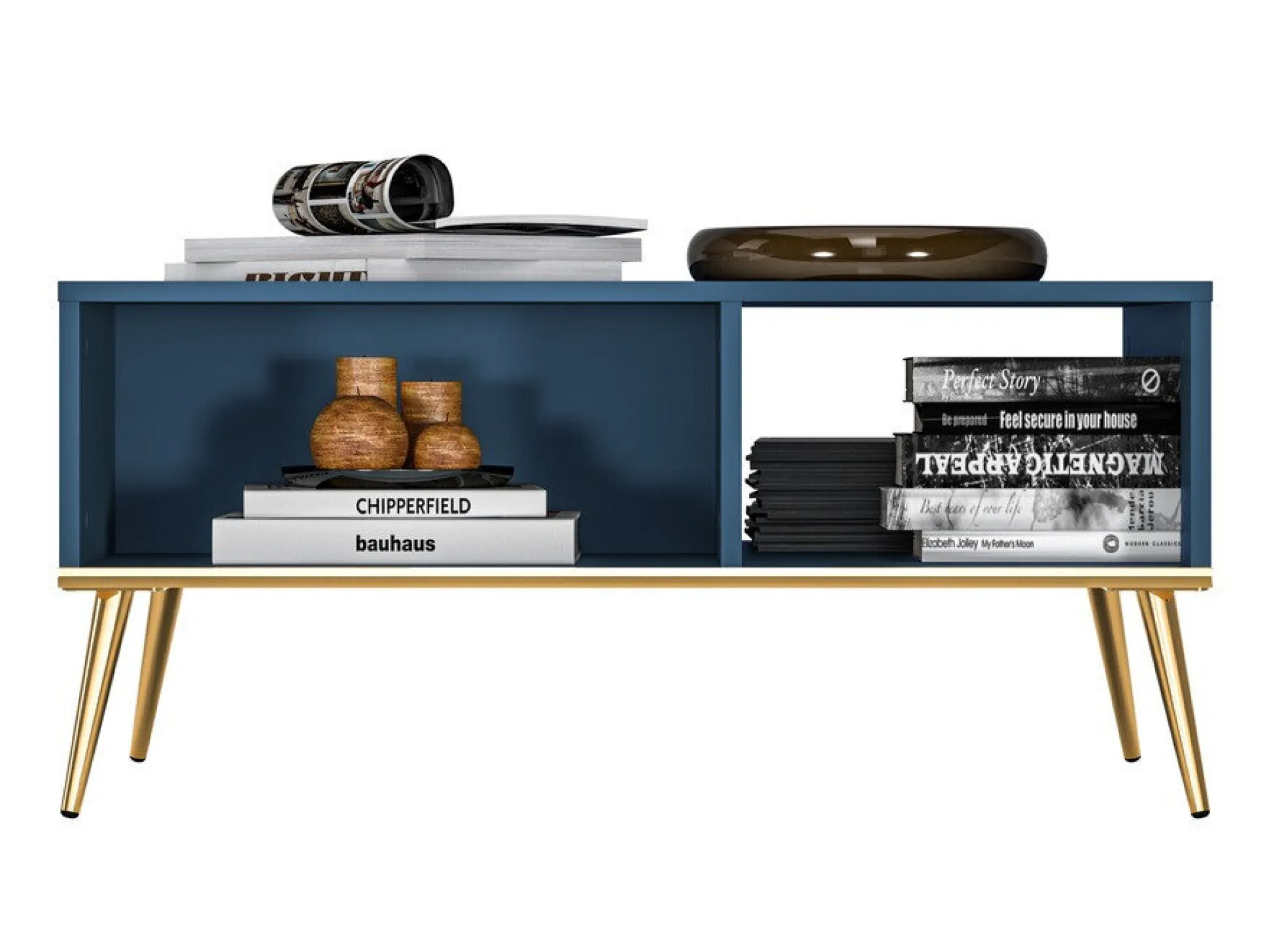 Sofabord Flonovu 106 (Mørkeblå + Gylden)