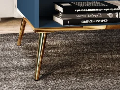 Sofabord Flonovu 106 (Mørkeblå + Gylden)