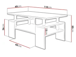Sofabord Fortunal (Sonoma eg)