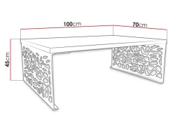 Sofabord Germantown 107 (Blank sort + Mat sort)
