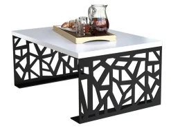 Sofabord Germantown 101 (Mat sort + Glansfuld hvid)