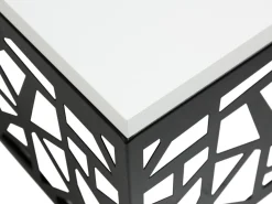 Sofabord Germantown 102 (Mat sort + Glansfuld hvid)