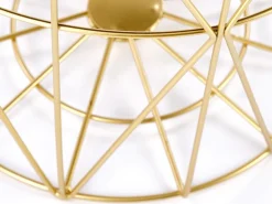 Sofabord Houston 1454 (Gylden + Sort marmor)