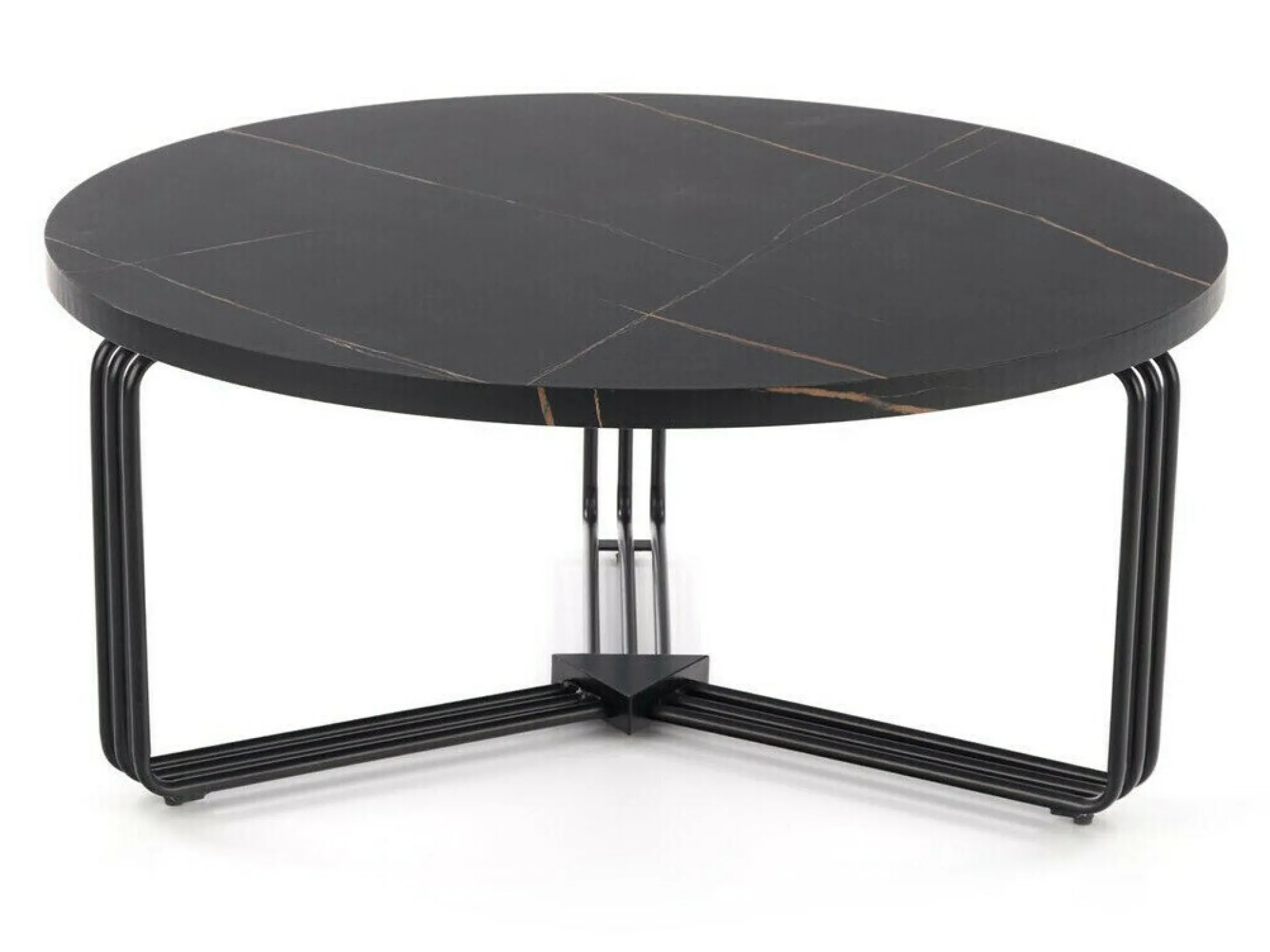 Sofabord Houston 1275 (Sort marmor + Sort)