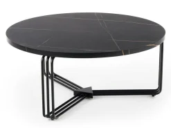 Sofabord Houston 1275 (Sort marmor + Sort)