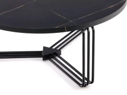 Sofabord Houston 1275 (Sort marmor + Sort)