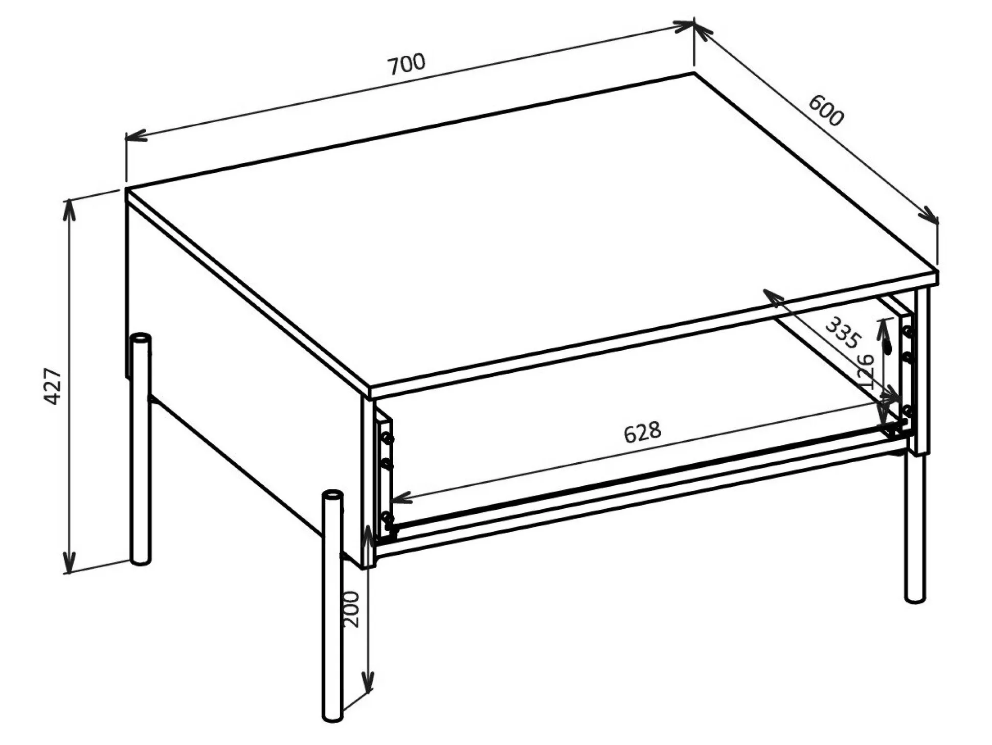 Sofabord Levtenu 116 (Egetræ)