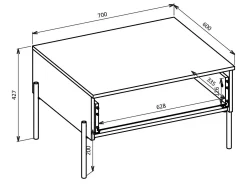 Sofabord Levtenu 117 (Kashmir)