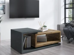 Sofabord Lutiva 104 (Matera grå + Mørk gran)