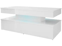 Sofabord Monfero (Hvid + Glansfuld hvid)