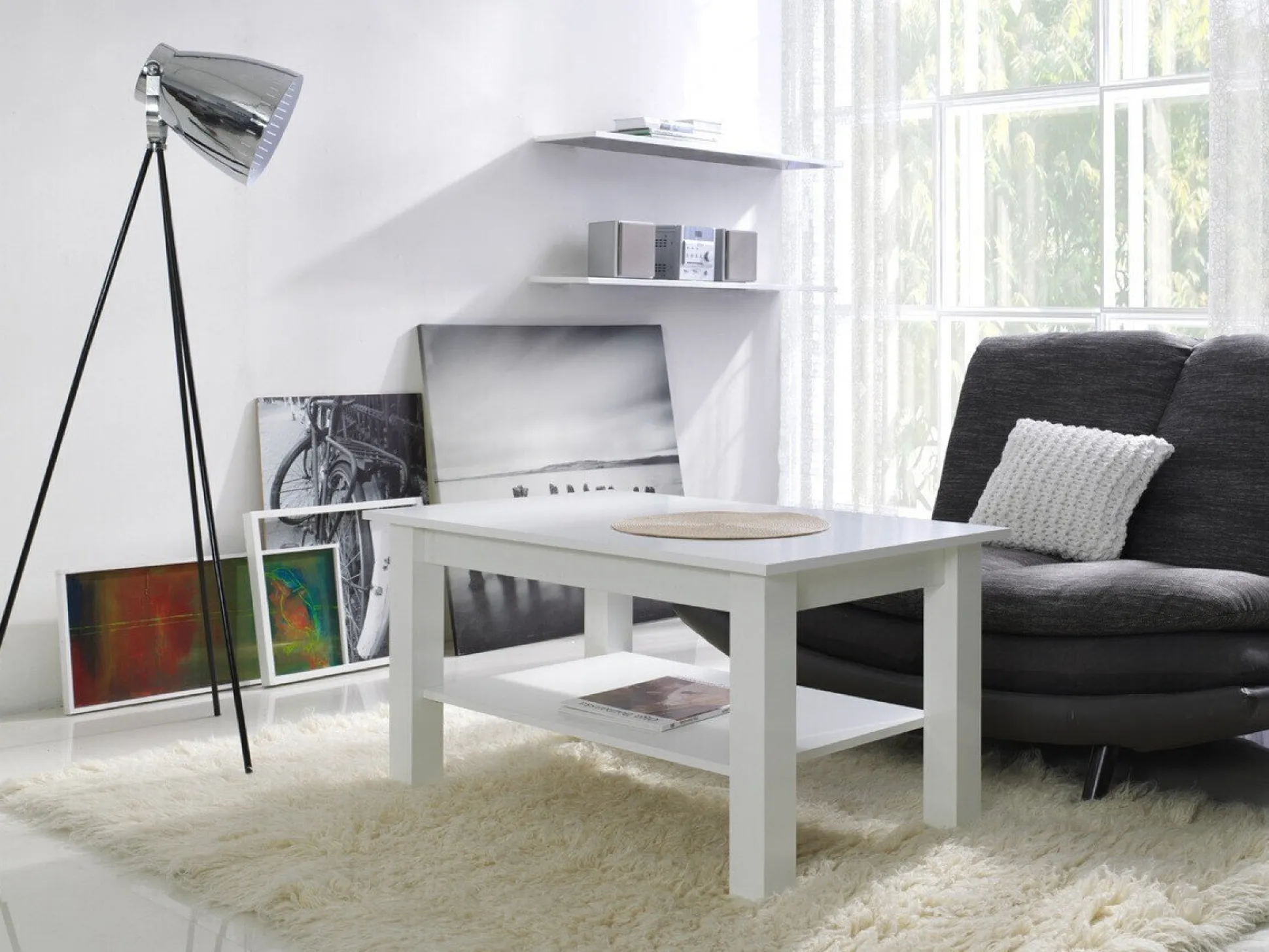 Sofabord Murrieta 114 (Hvid)