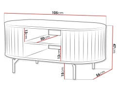 Sofabord Novmono 105 (Sort)