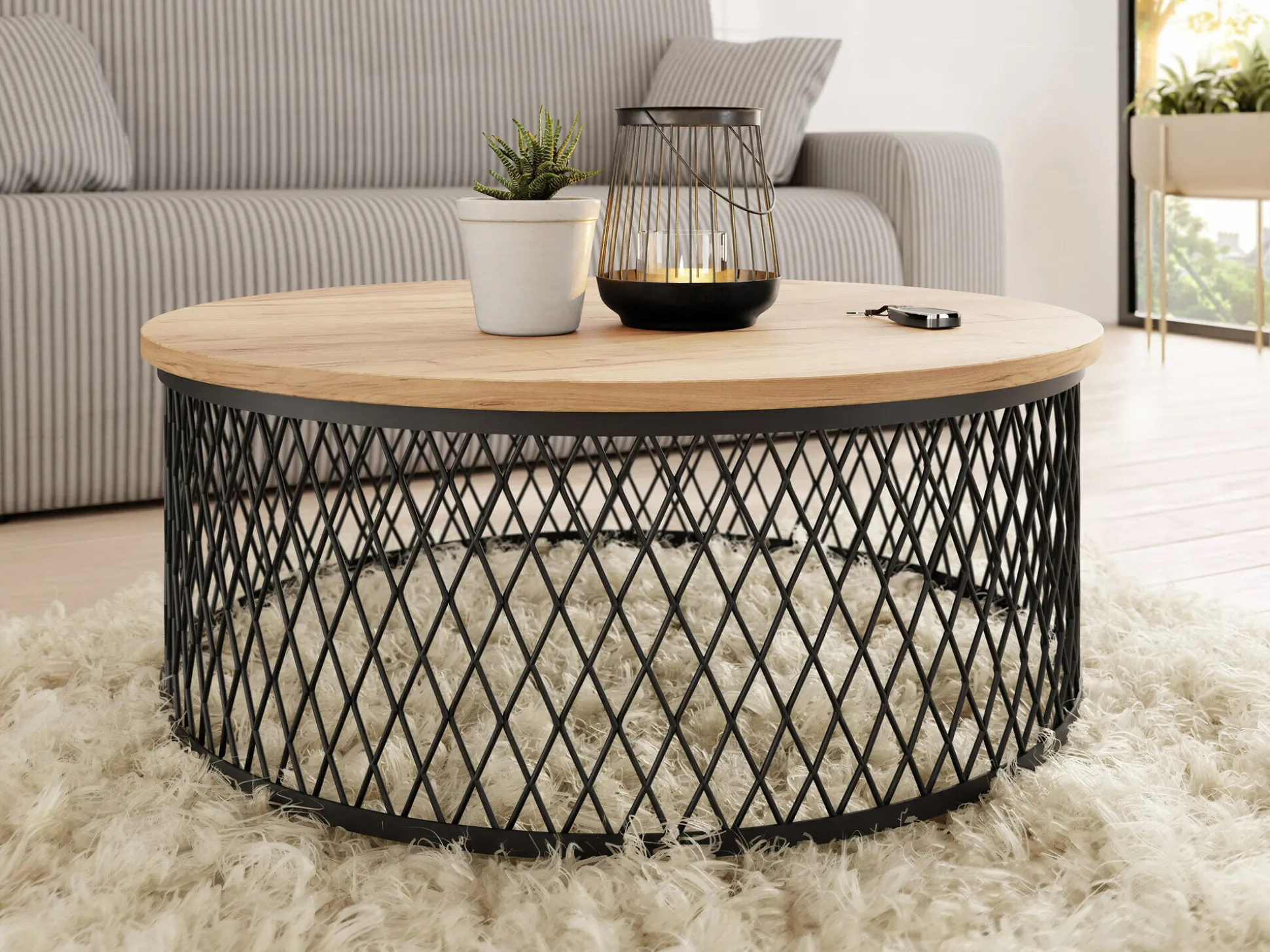 Sofabord Oswego 128 (Craft gylden eg)