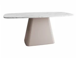 Sofabord Oswego 158 (Hvid marmor + Kashmir)