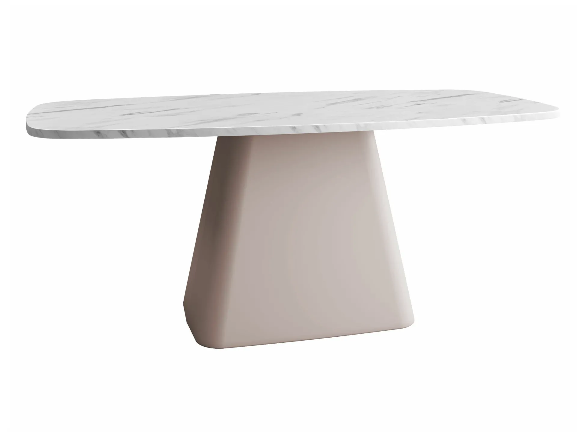 Sofabord Oswego 158 (Hvid marmor + Kashmir)