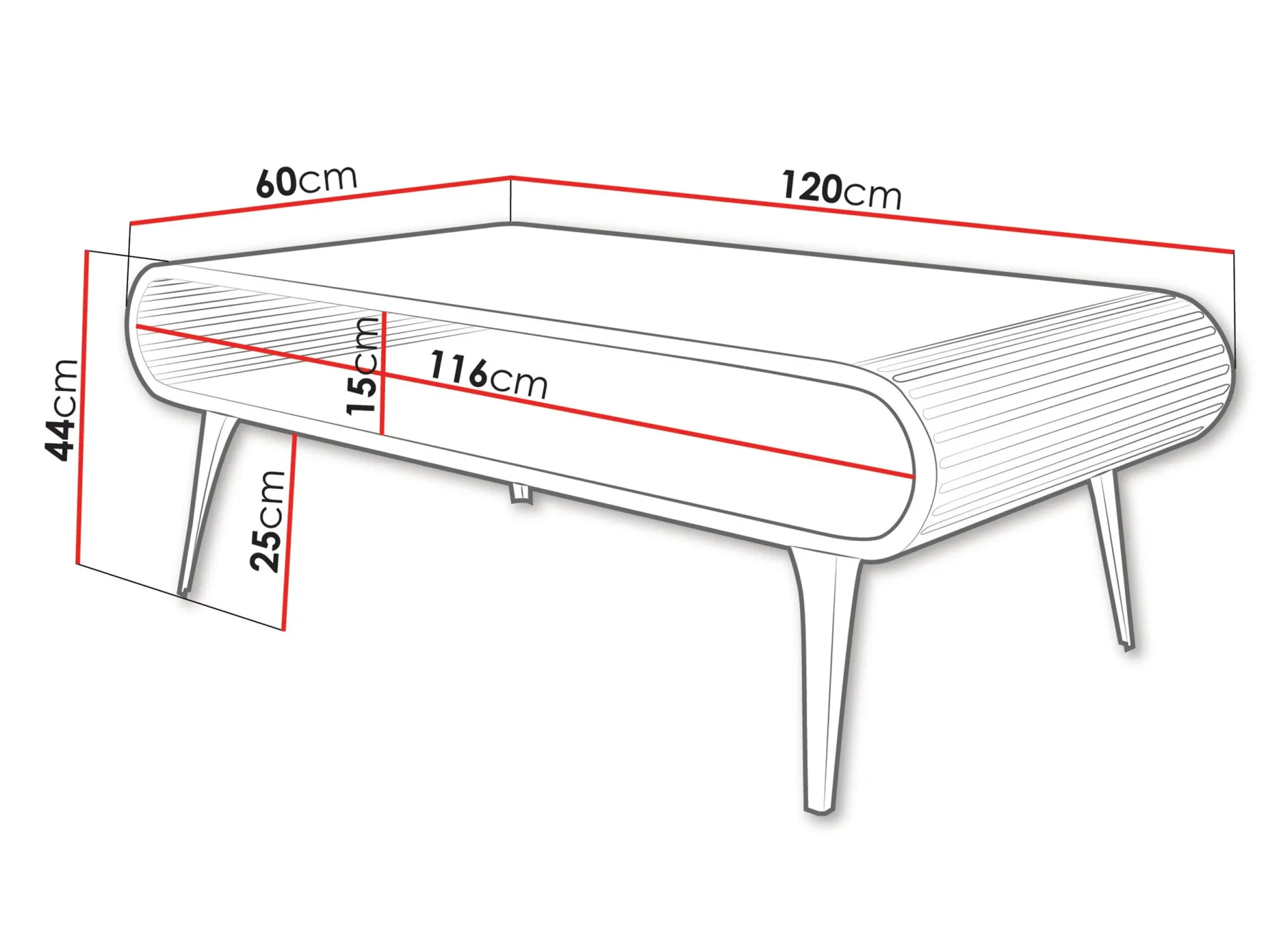 Sofabord Oswego 161 (Sort marmor)
