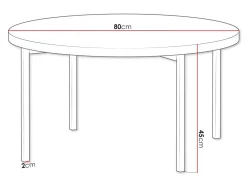 Sofabord Providence 178 (Hvid + Sort)