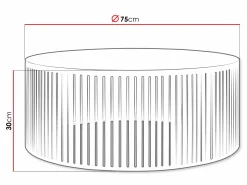 Sofabord Prunis (Sort)