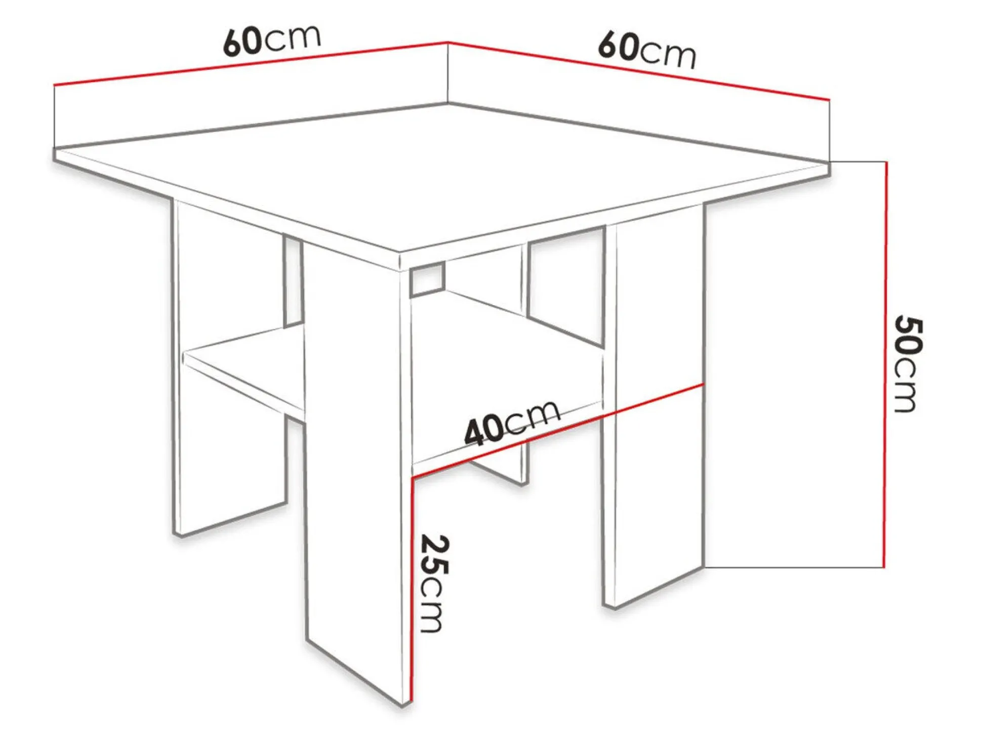 Sofabord Reading 102 (Sort + Craft egetræ)