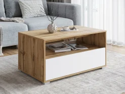 Sofabord Sarasota 188 (Wotan eg + Hvid)