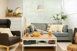 Sofabord Sonsoru 122 (Hvid + Wotan eg)