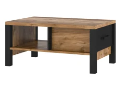 Sofabord Tornua 107 (Mørk gran + Mat sort)