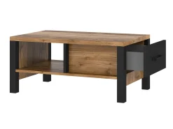 Sofabord Tornua 107 (Mørk gran + Mat sort)