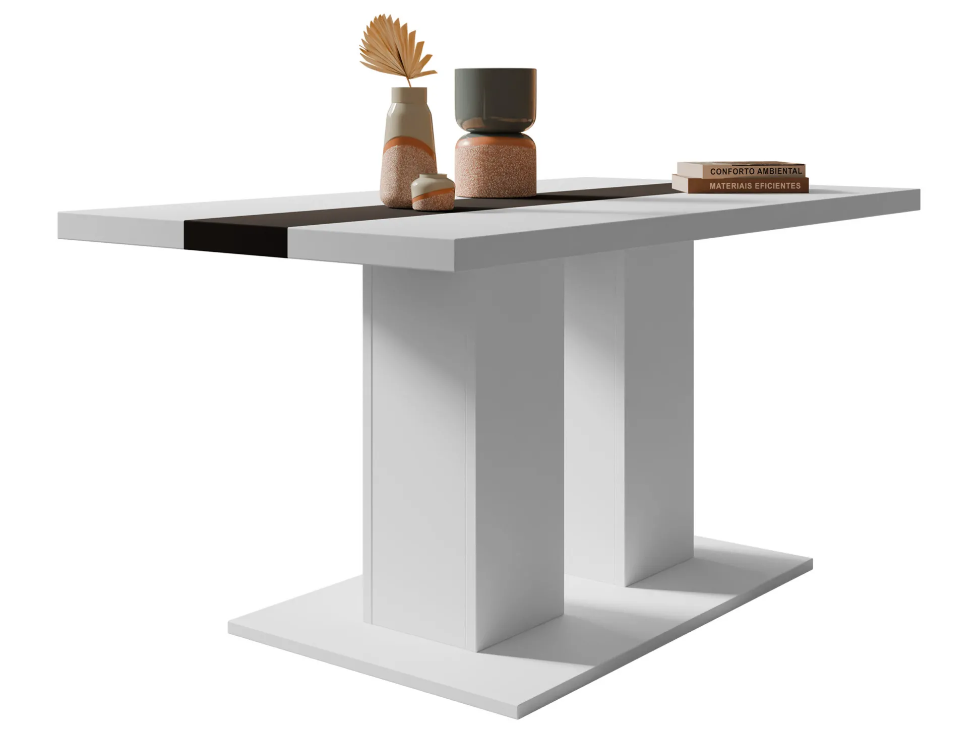 Sofabord Tucson 147 (Hvid + Sort)