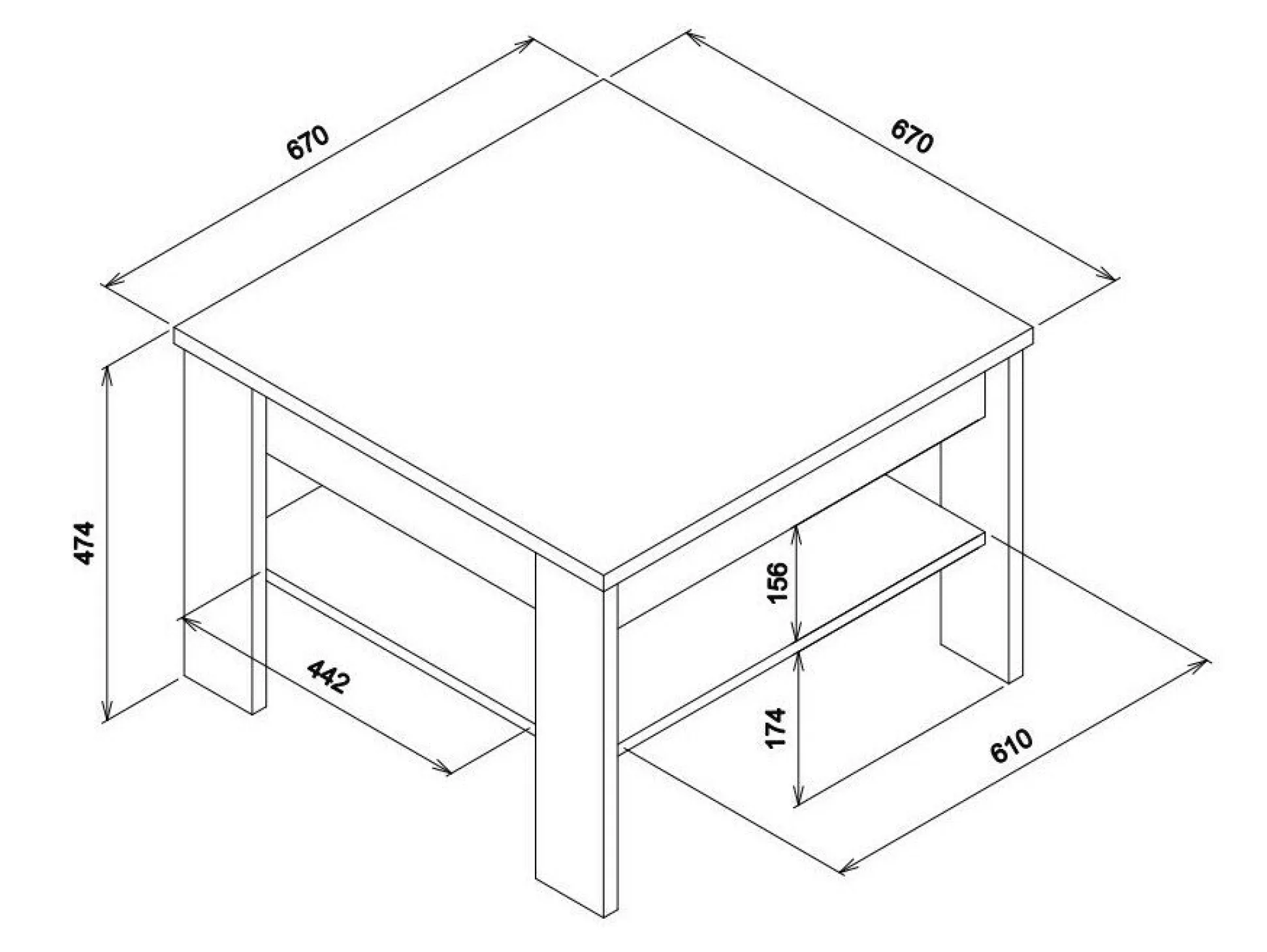 Sofabord Verevai 110