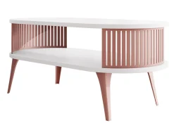 Sofabord Vitum V (Lyserød + Hvid)