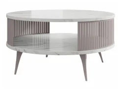 Sofabord Vitum VI (Kashmir + Hvid marmor)