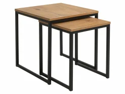 Sofabordssæt Boston 256 (Lancelot eg + Sort)