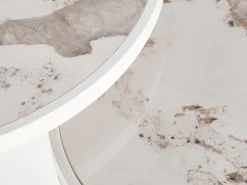 Sofabordssæt Houston 1658 (Hvid + Hvid marmor)