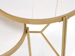 Sofabordssæt Houston 1867 (Hvid marmor)