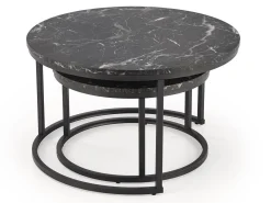 Sofabordssæt Houston 1832 (Sort marmor)